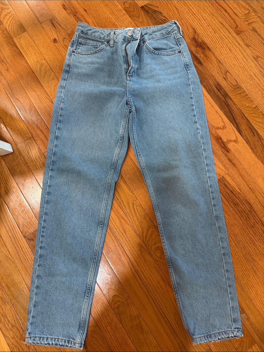BDG Light Blue High-Rise Straight Jeans